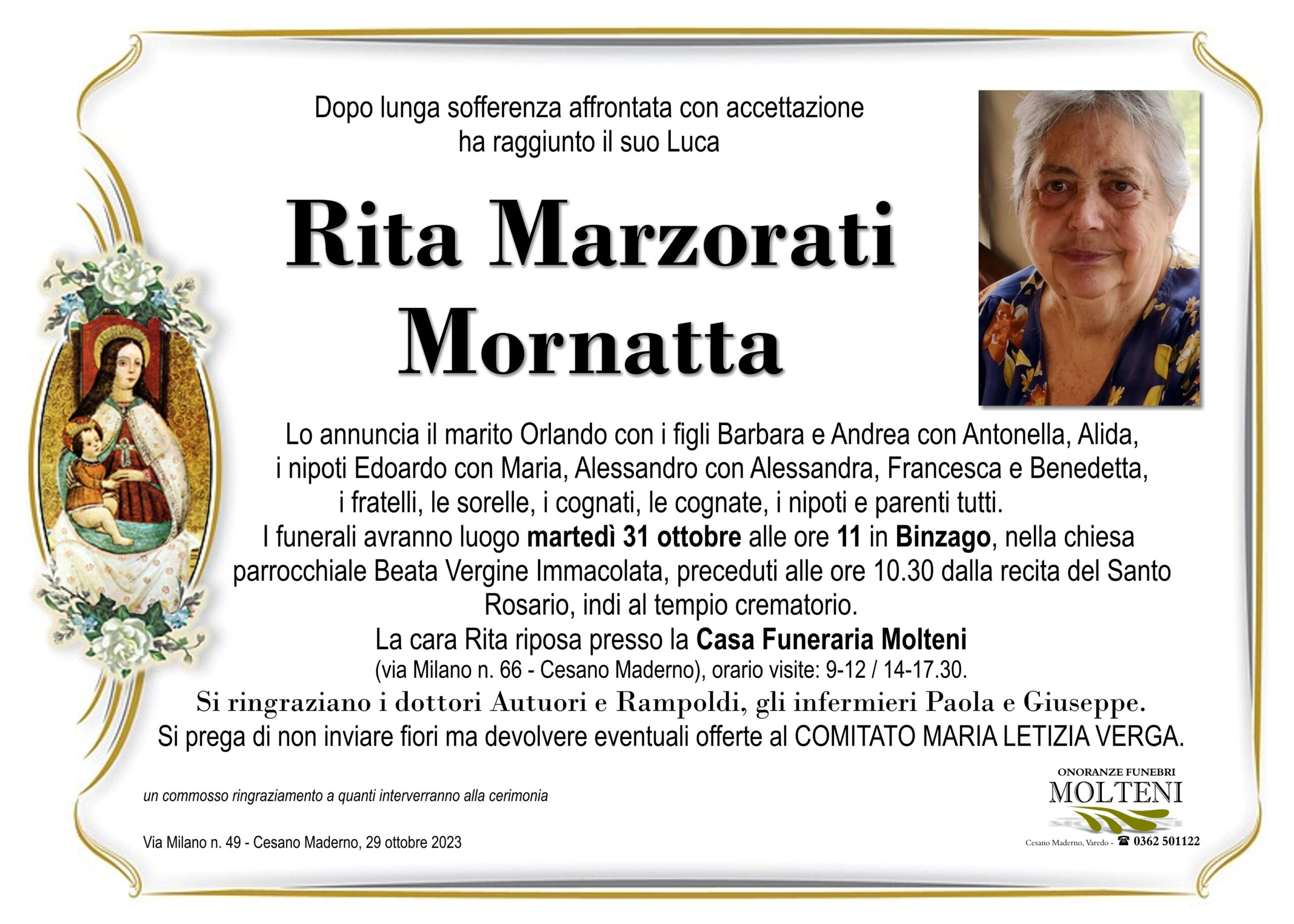Rita Marzorati<br>Mornatta</p>