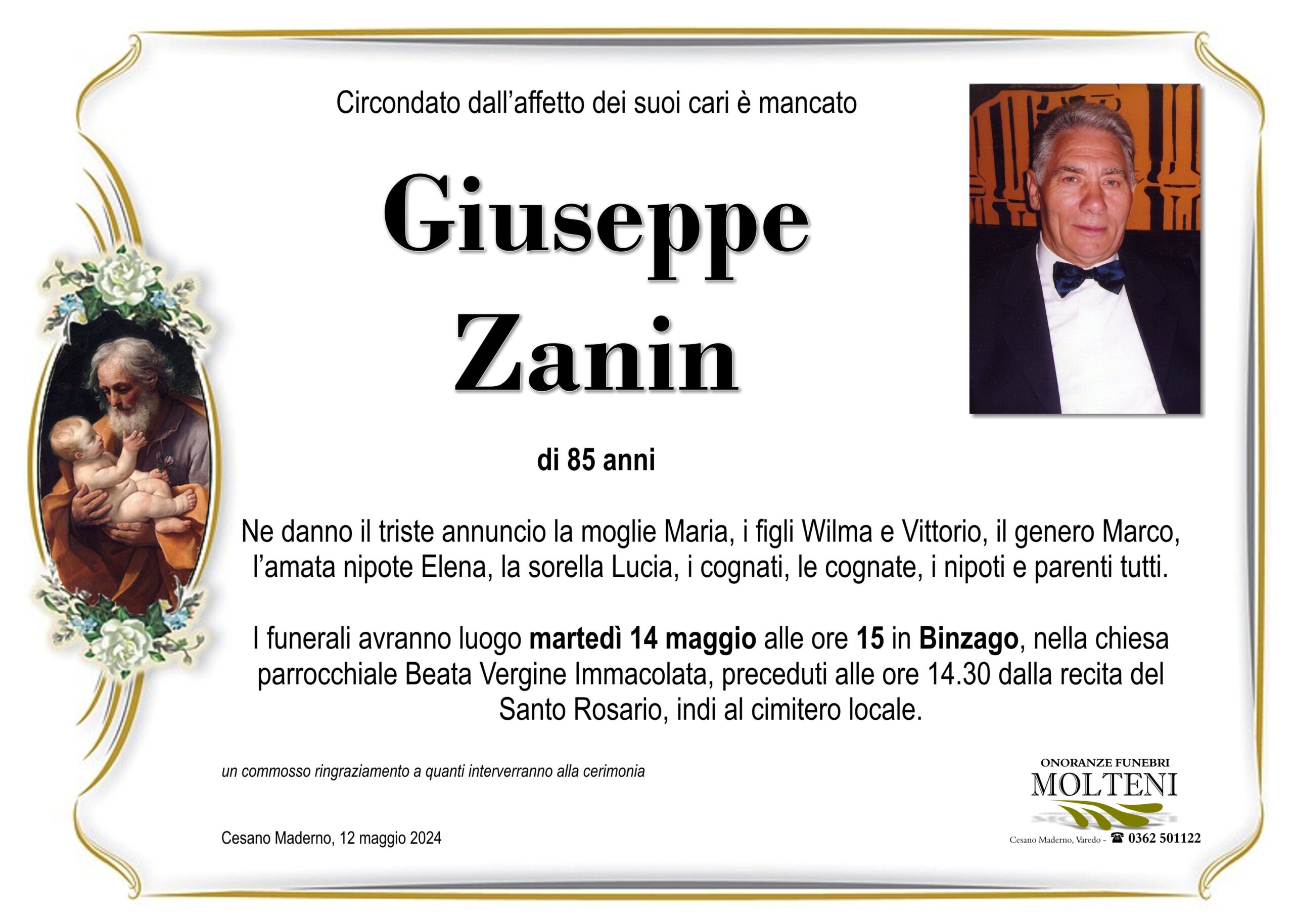Giuseppe Zanin<p>Classe 1939</p>