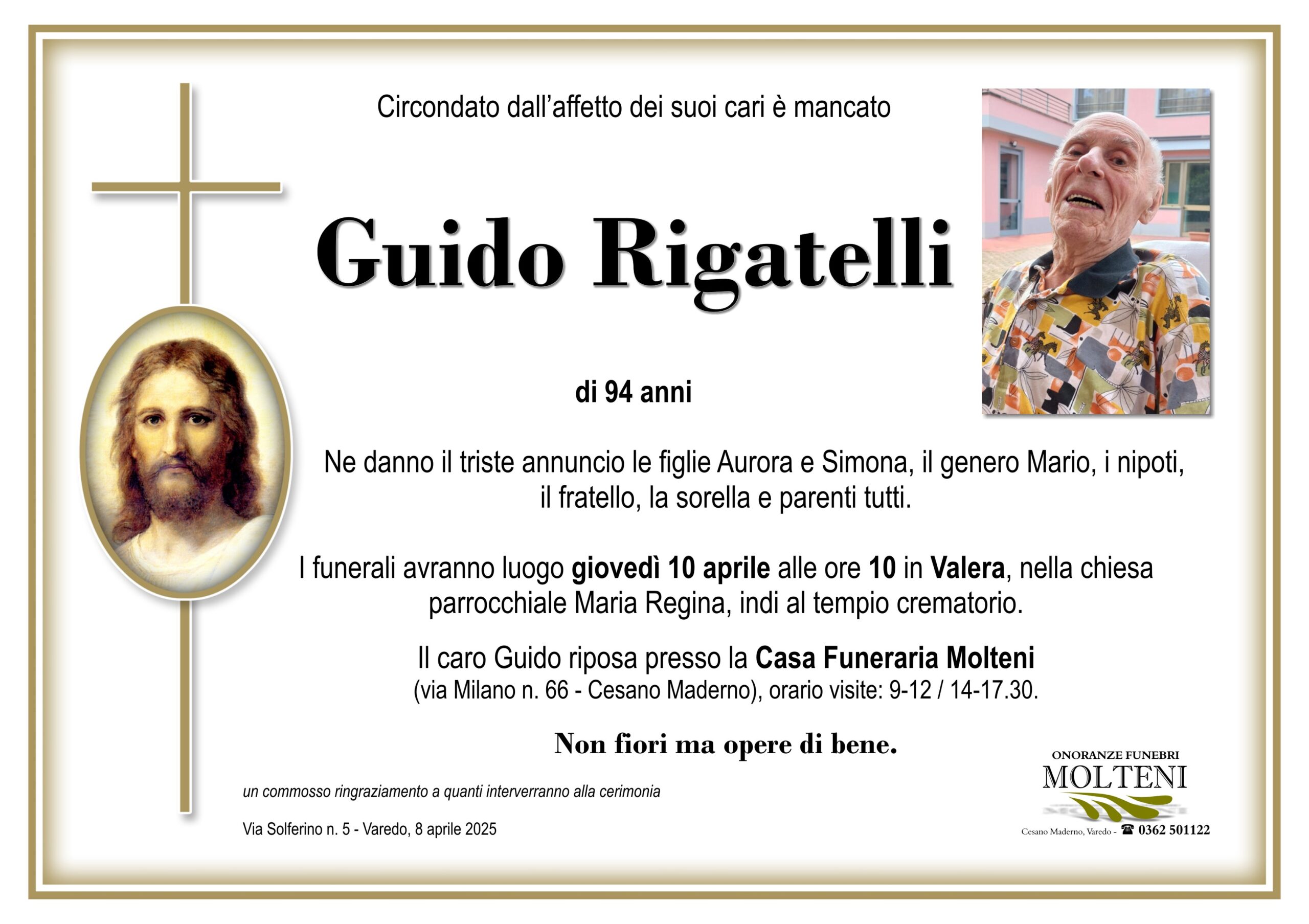 Guido Rigatelli<p>Classe 1930<p>