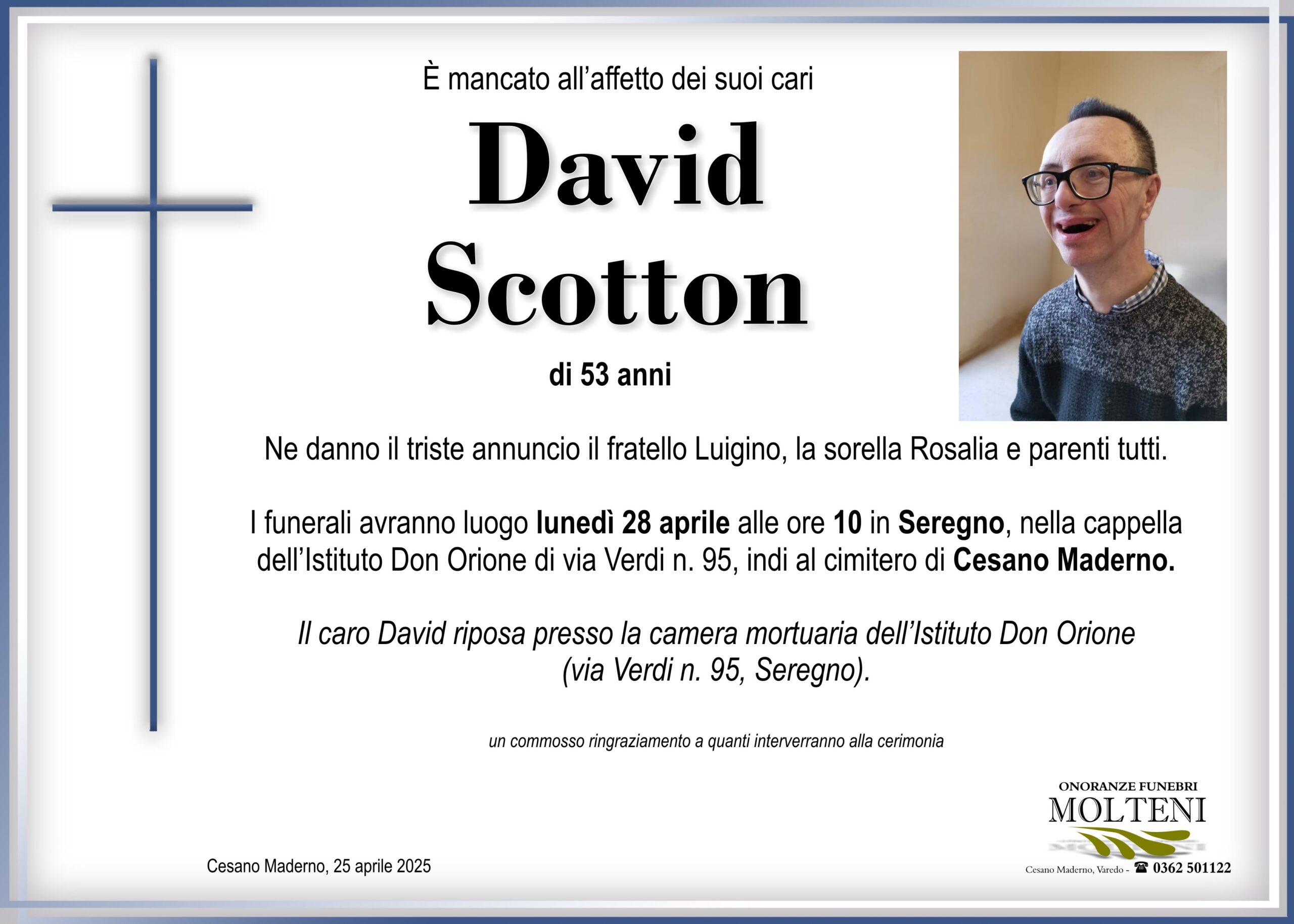 David Scotton<p>Classe 1972<p>