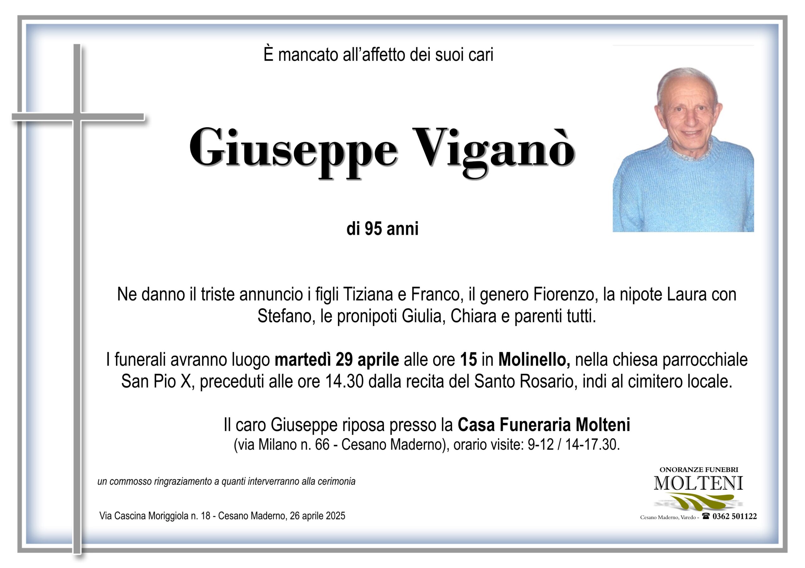 Giuseppe Viganò<p>Classe 1929