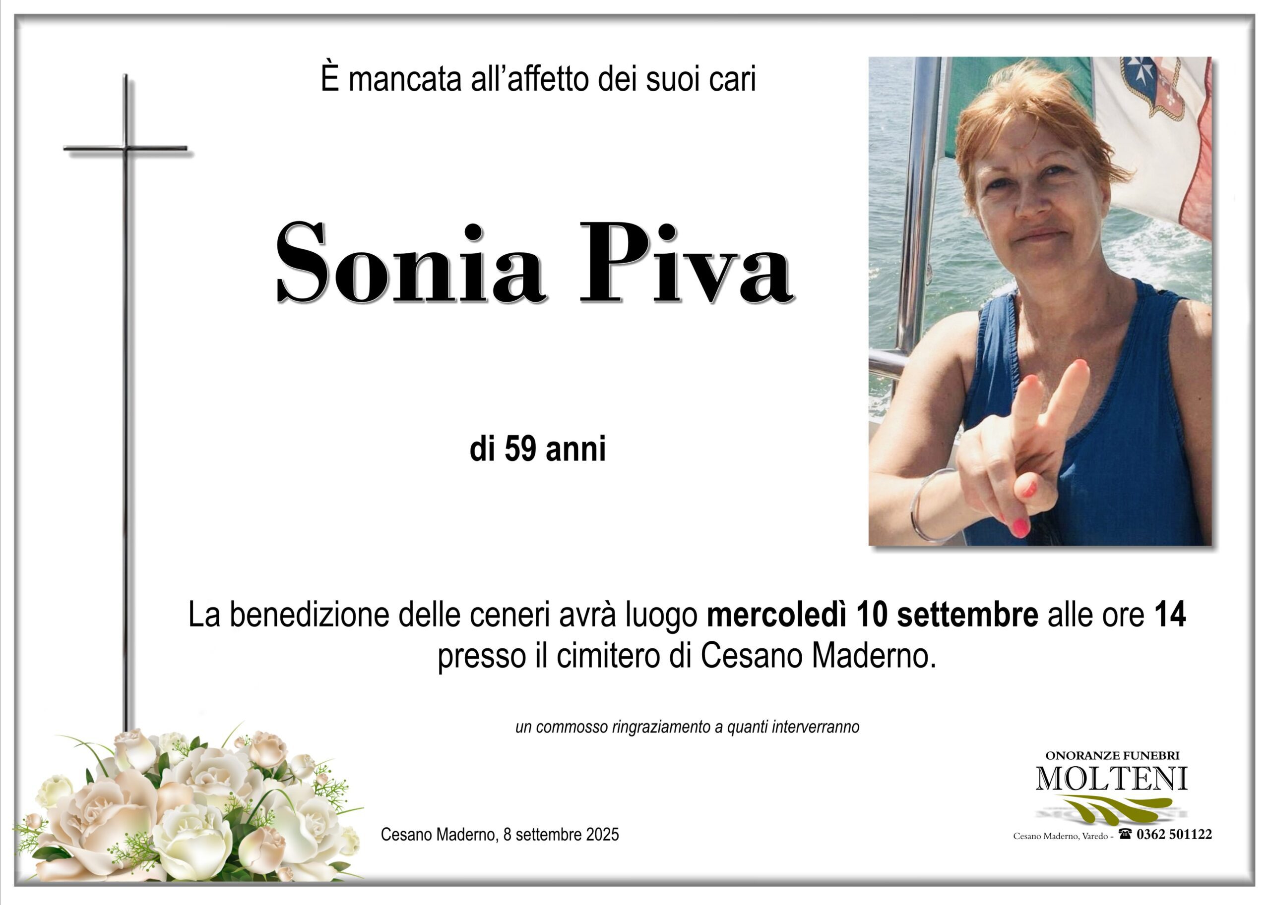 Sonia Piva<p>Classe 1965<p>