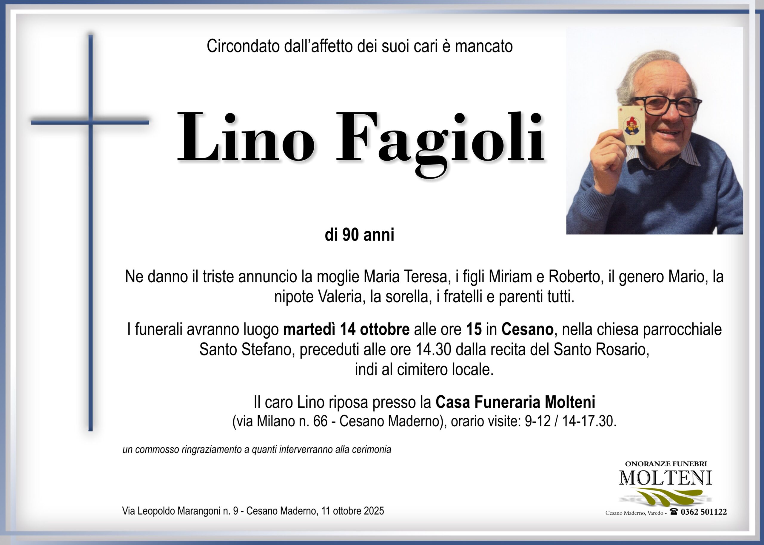 Lino Fagioli<p>Classe 1934