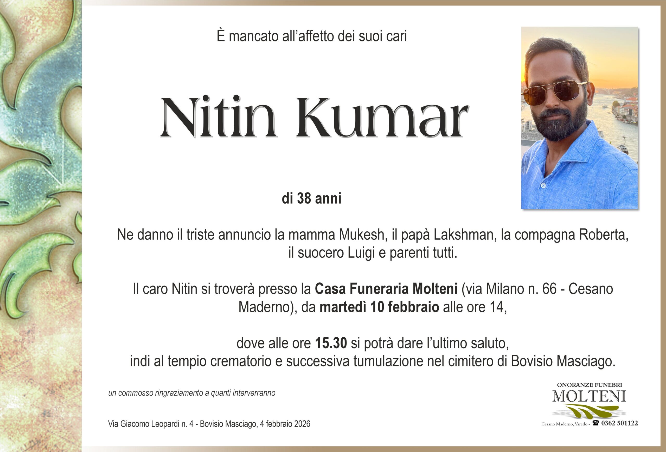 Nitin Kumar<p>Classe 1987<p>