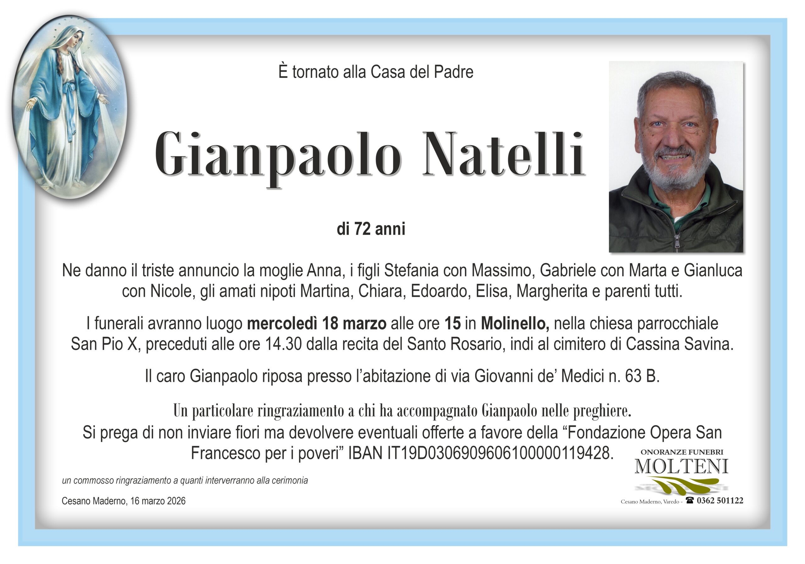 Gianpaolo Natelli<p>Classe 1953<p>