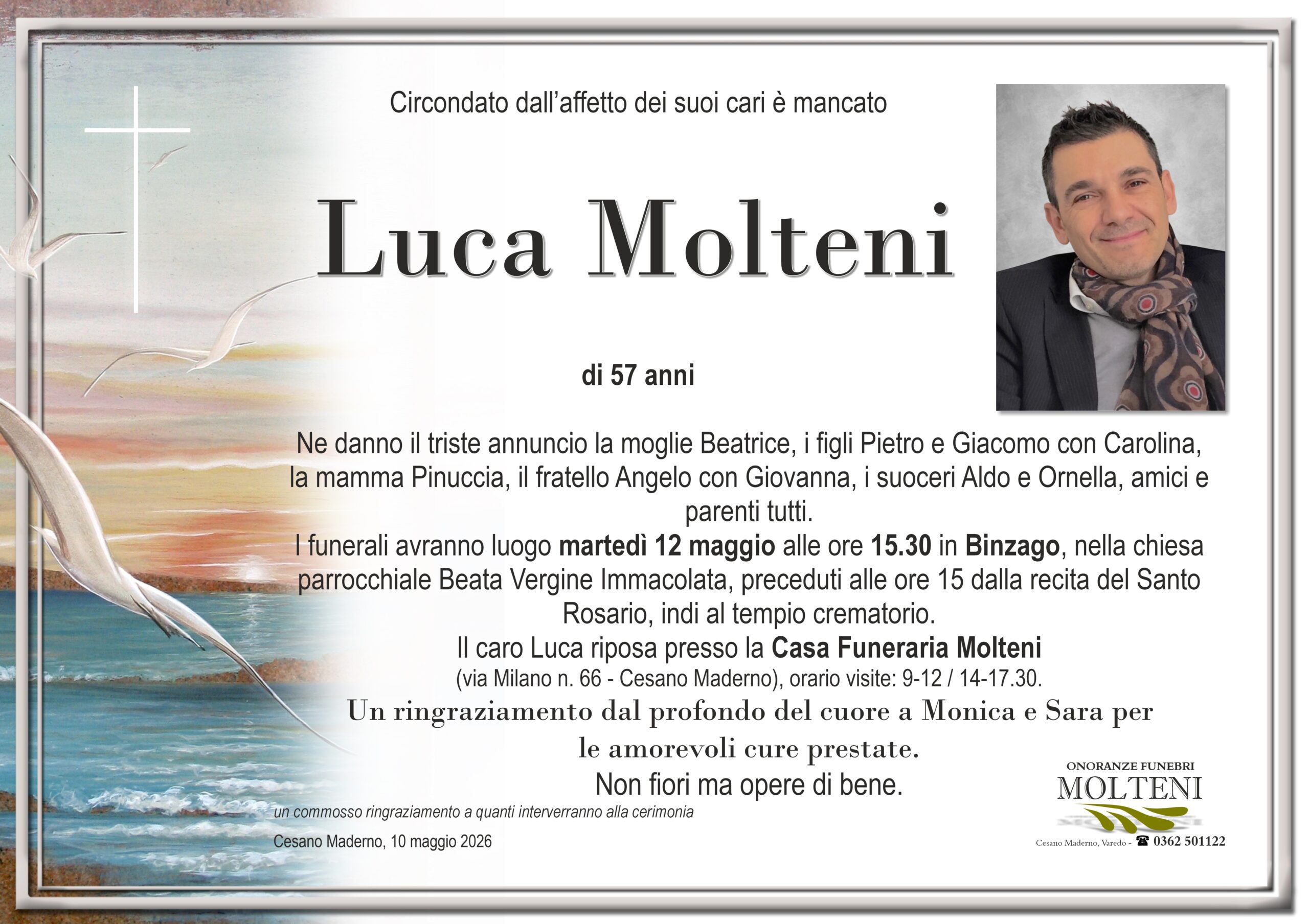 Luca Molteni<p>Classe 1968<p>
