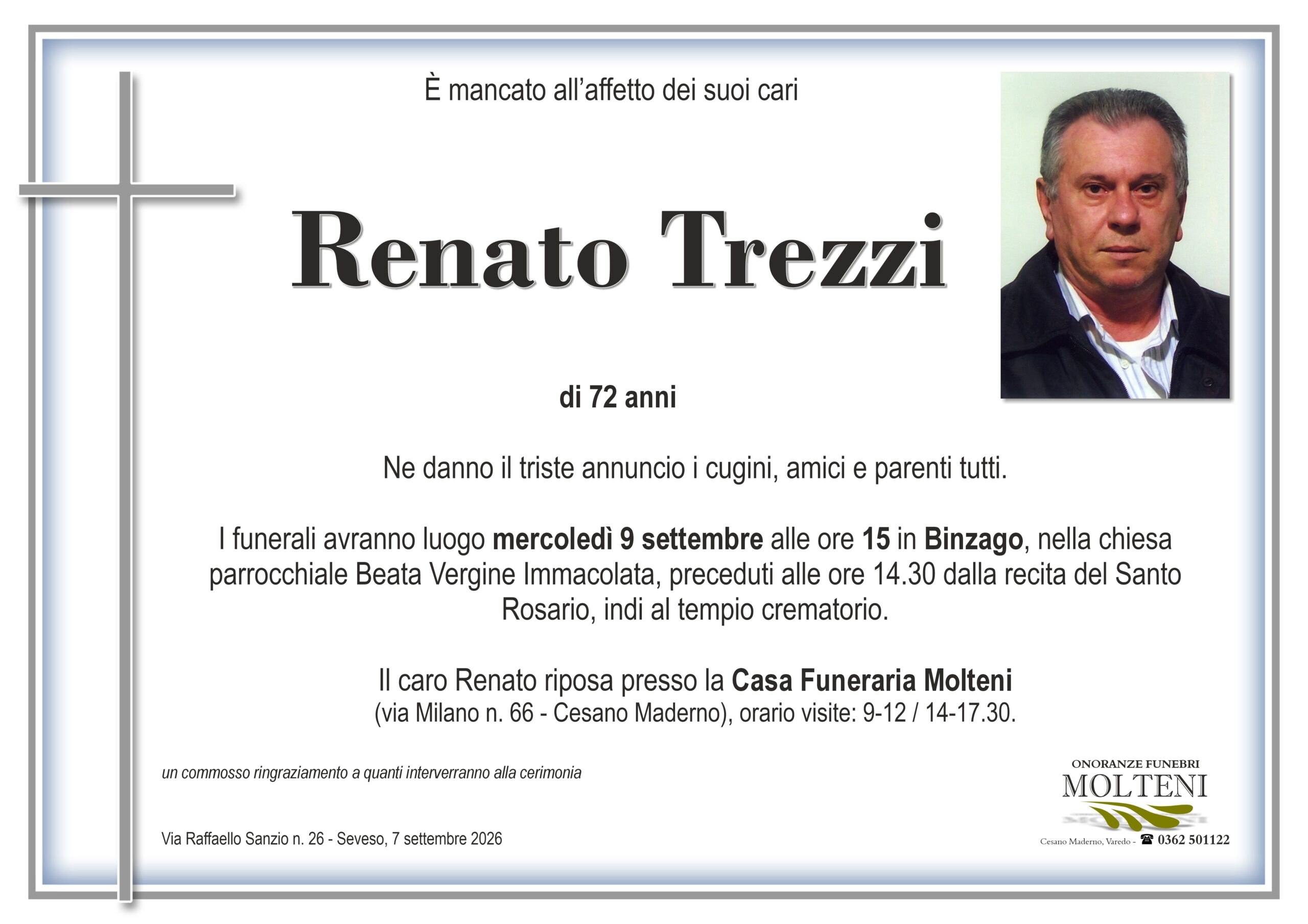 Renato Trezzi<p>Classe 1953<p>